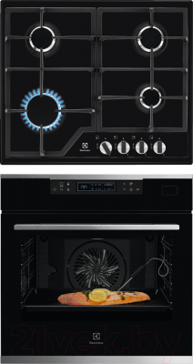 

Комплект встраиваемой техники Electrolux, OKB8S31X + GPE263MB