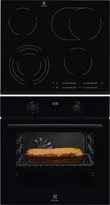 

Комплект встраиваемой техники Electrolux, OEF5C50Z + EHF6547FOK