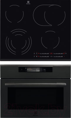 

Комплект встраиваемой техники Electrolux, KVLAE00WT + EHF6547FOK