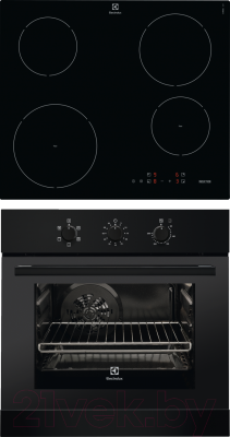 

Комплект встраиваемой техники Electrolux, RZB2100AJK + IKE6420KB