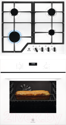 

Комплект встраиваемой техники Electrolux, OEF5C50V + GPE263MW