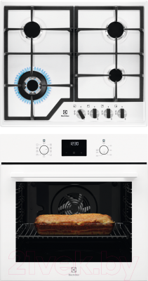 

Комплект встраиваемой техники Electrolux, OEF3H70TW + GPE363MW
