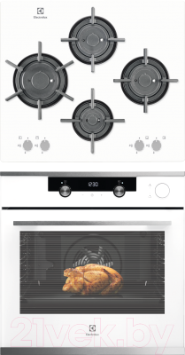 

Комплект встраиваемой техники Electrolux, OKC5H50W + EGT96647LW