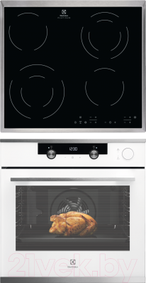 

Комплект встраиваемой техники Electrolux, OKC5H50W + CEE6432KX