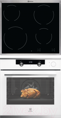 

Комплект встраиваемой техники Electrolux, OKC5H50W + CPE6420KX