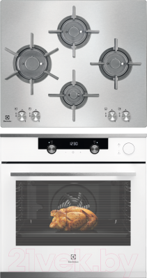 

Комплект встраиваемой техники Electrolux, OKC5H50W + EGU96647LX