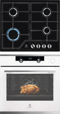 

Комплект встраиваемой техники Electrolux, OKC5H50W + GPE263MB