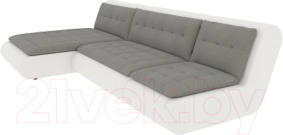 

Диван угловой Divanta, Лайф с шезлонгом и доп. креслом 8001-22 левый