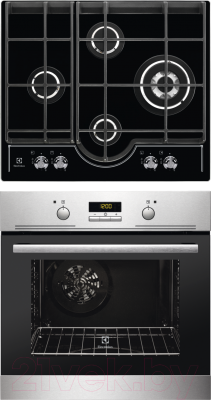 

Комплект встраиваемой техники Electrolux, EZB52410AX + GPE363RCK