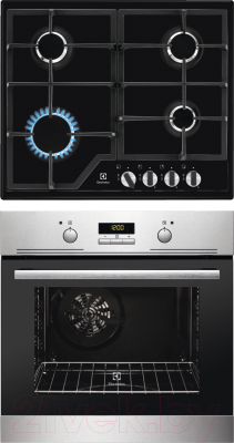

Комплект встраиваемой техники Electrolux, EZB52410AX + GPE263MB