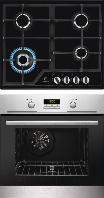 

Комплект встраиваемой техники Electrolux, EZB52410AX + GPE363MB