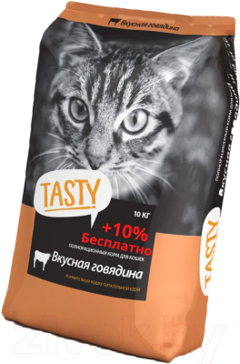 

Корм для кошек Tasty Cat, С говядиной