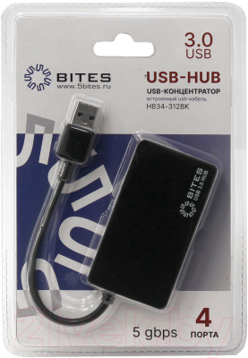 USB-хаб 5bites HB34-312BK