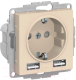Розетка Systeme (Schneider) Electric AtlasDesign ATN000230 - 
