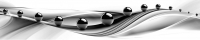 Скиналь БилдингЛайт Абстракция №51 Черные шары (лак/ABS, 3000x600x1.5) - 