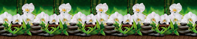 Скиналь БилдингЛайт Белые орхидеи (ПВХ, 2000x600x1.3)