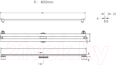 Трап для душа Berges Super Slim 500 / 090178