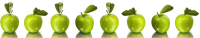 Скиналь БилдингЛайт Гурман №33 зеленые яблоки (лак/ABS, 3000x600x1.5) - 
