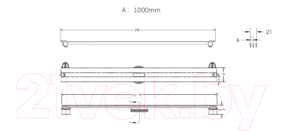 Трап для душа Berges Super Slim 1000 / 090155