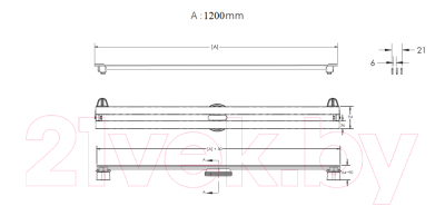 Трап для душа Berges Super Slim 1200 / 090184