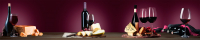 Скиналь БилдингЛайт Душевная кухня №68 вино и сыр (лак/ABS, 3000x600x1.5) - 