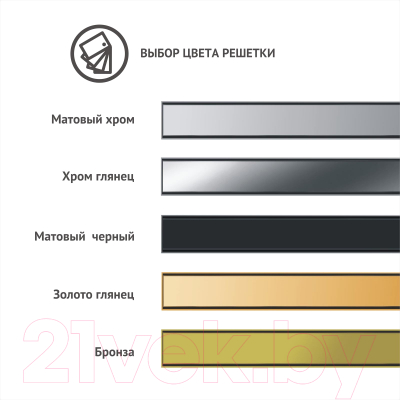 Трап для душа Berges B1 Keramik 500 / 090116