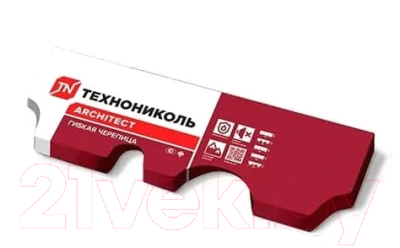 Черепица Технониколь Shinglas Финская Аккорд Красный (упаковка)