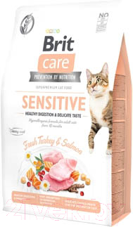 

Корм для кошек Brit, Care Cat GF Sensitive Healthy Digestion Delicate Taste / 540716