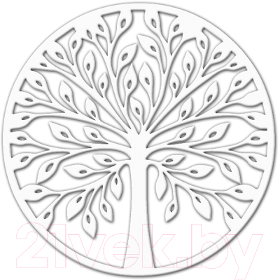 Декор настенный Arthata Дерево Познания 35x35-V / 003-1 (белый)