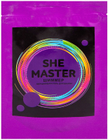 Соль для ванны She Master Мерцающая фиолетовый (150г) - 