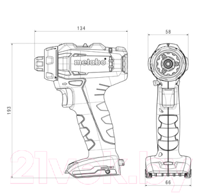 Профессиональная дрель-шуруповерт Metabo PowerMaxx BS 12 Set (601036900)