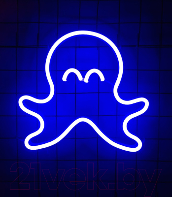 

Неоновая вывеска ON-neon, Осьминог