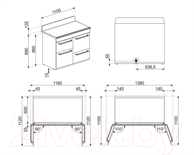 Плита электрическая Smeg TR4110IGR