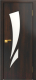 Дверь межкомнатная Юни Стандарт-02 80x200 (дуб венге) - 