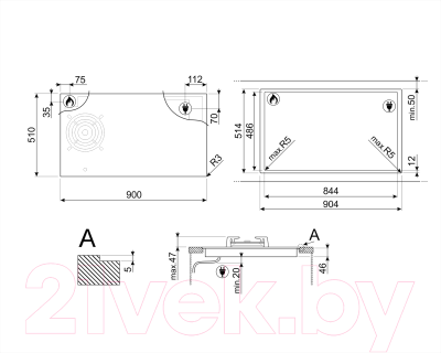 Комбинированная варочная панель Smeg PM3953D