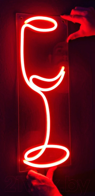 

Неоновая вывеска ON-neon, Бокал