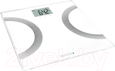 Напольные весы электронные Medisana BS 445 Connect (белый/серебристый)