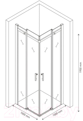 Душевой уголок Berges Melita 100x100x195 / 061024