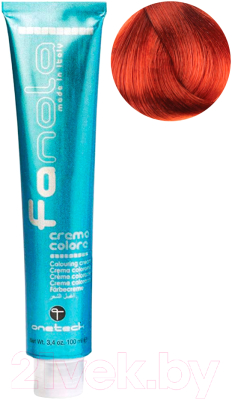 Крем-краска для волос Fanola 7.44 (100мл, средний блондин интенсивно-медный)
