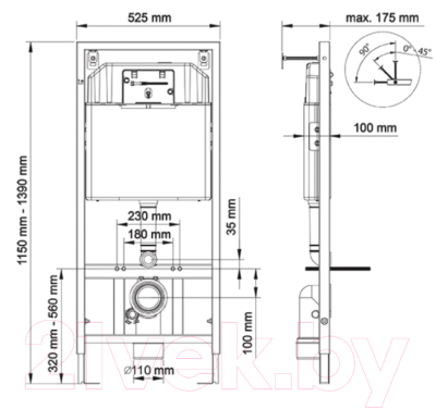 Инсталляция для унитаза Berges Novum D5 Soft Touch 040235