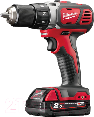 

Аккумуляторная дрель-шуруповерт Milwaukee, M18 BDD-202C / 4933443555