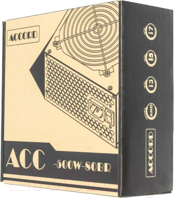 Блок питания для компьютера Accord ACC-500W-80BR