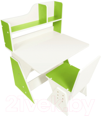Парта+стул Я сам Классик (белый/зеленый)