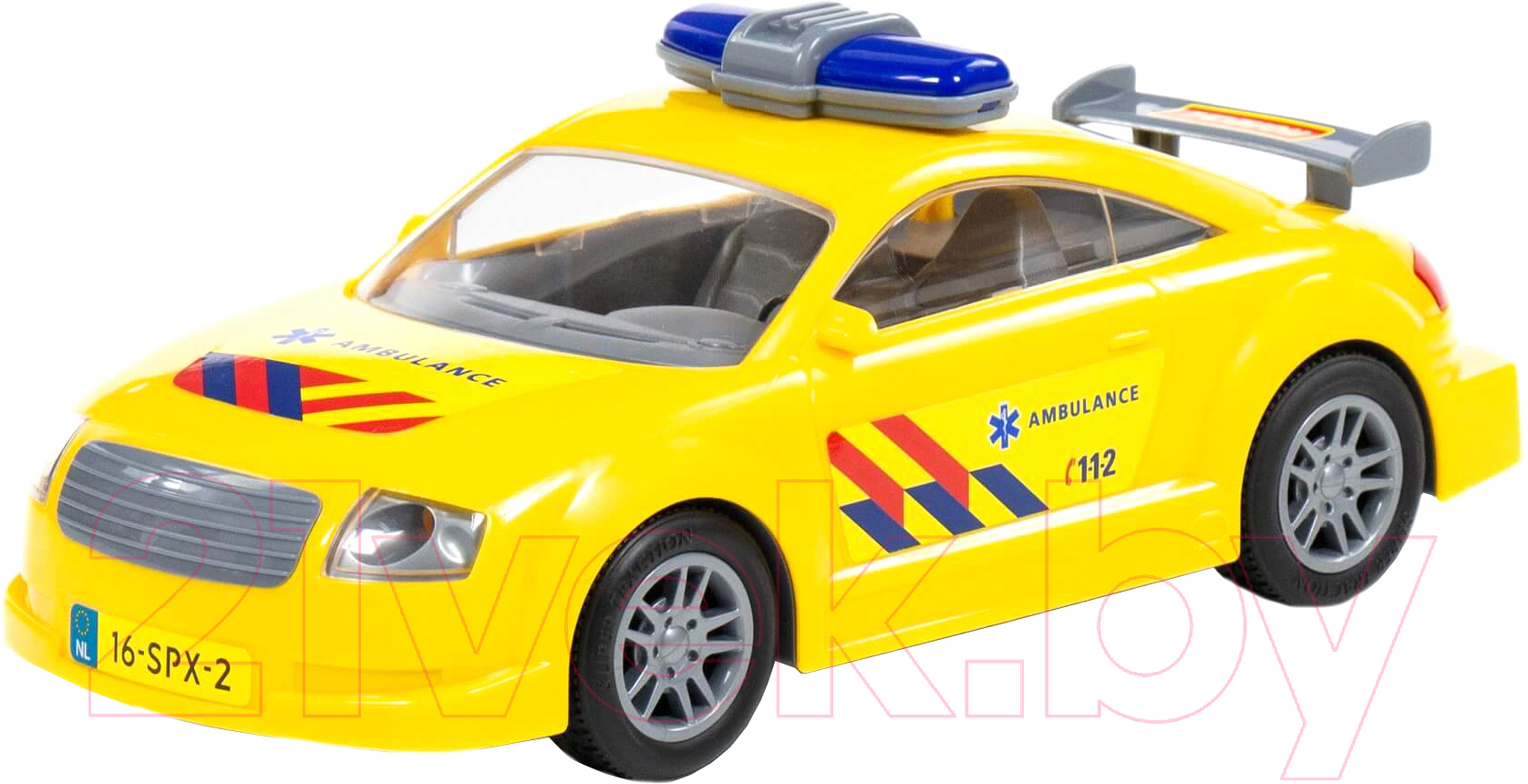 Автомобиль игрушечный Полесье Скорая помощь / 71293 (инерционный) — фото 1