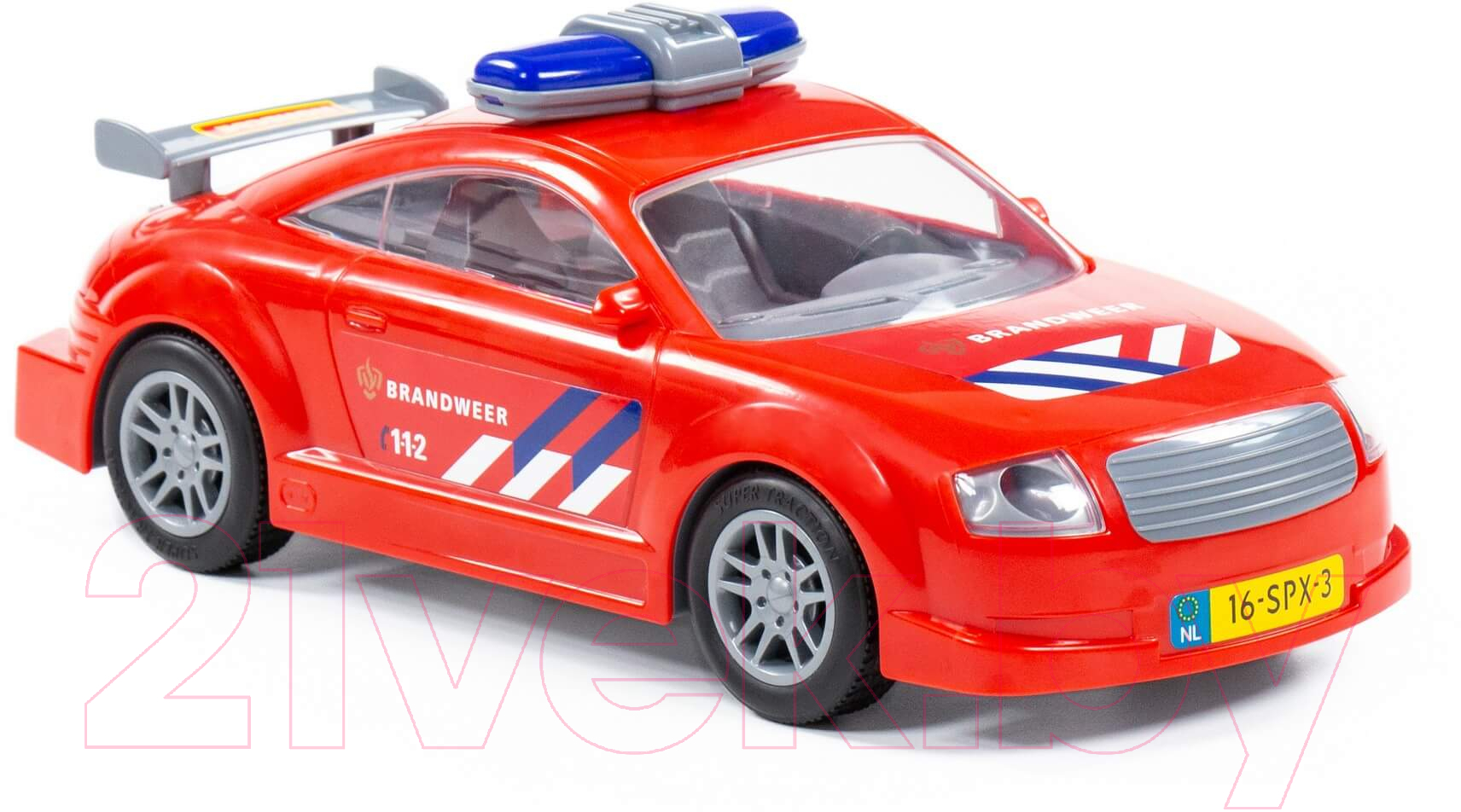 Автомобиль игрушечный Полесье Пожарный / 71286 (инерционный) — фото 5
