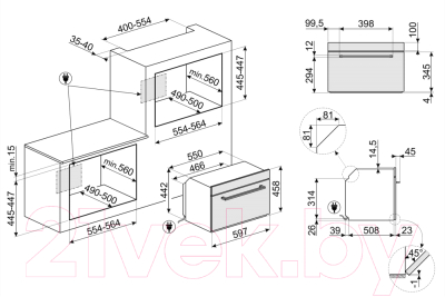 Микроволновая печь Smeg SF4101MN1