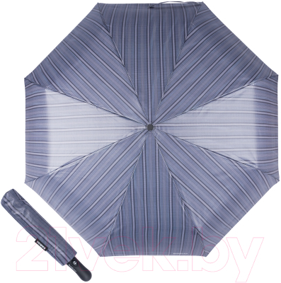 Зонт складной Baldinini 39-OC Double Stripes Grey
