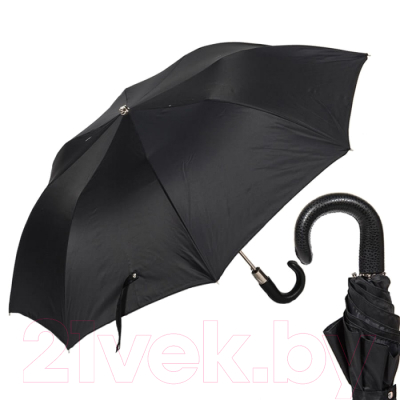 Зонт складной Pasotti Auto Classic Pelle Oxford Black