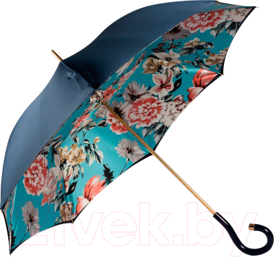 Зонт-трость Pasotti Blu Bouquet Plastica