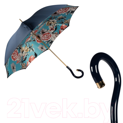 Зонт-трость Pasotti Blu Bouquet Plastica